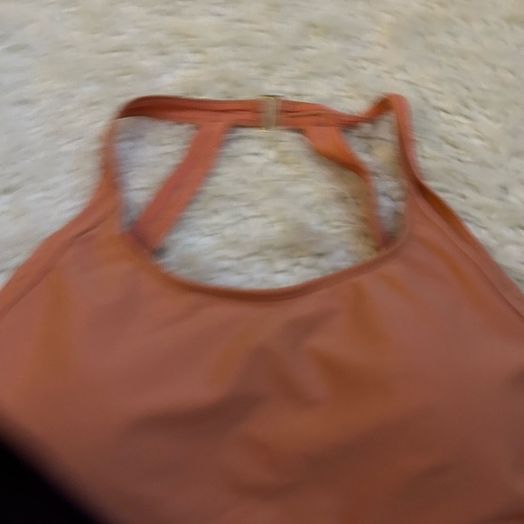 swim dress peach built in bottoms padded modest L - Picture 7 of 11